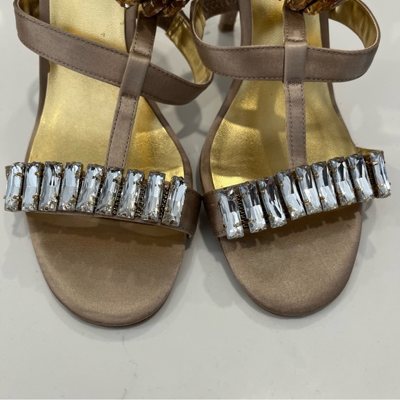 Nine West beige heels with strass - Picture 3 of 7